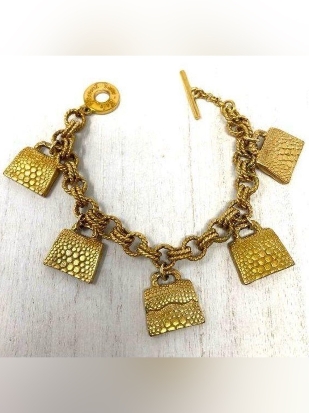 ERIC PROVENT gold tone vintage bracelet, made in France